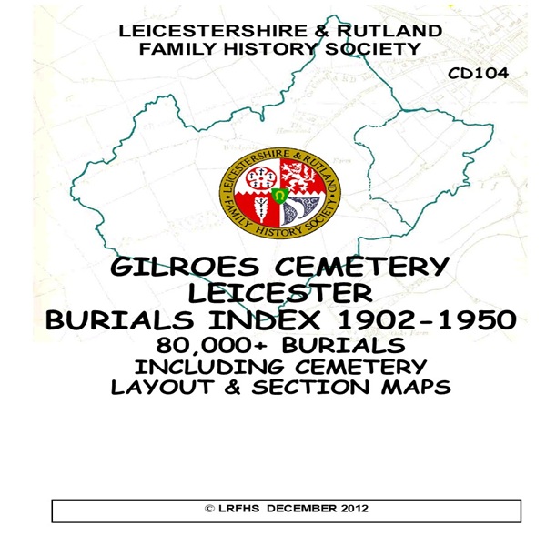 CD104 Gilroes Cemetery burials